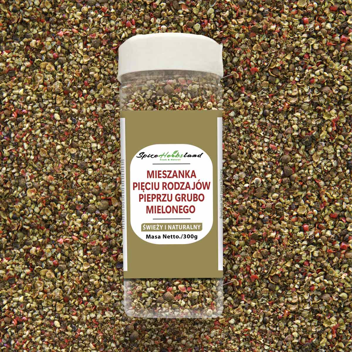 Mieszanka pięciu grubo mielonych pieprzów