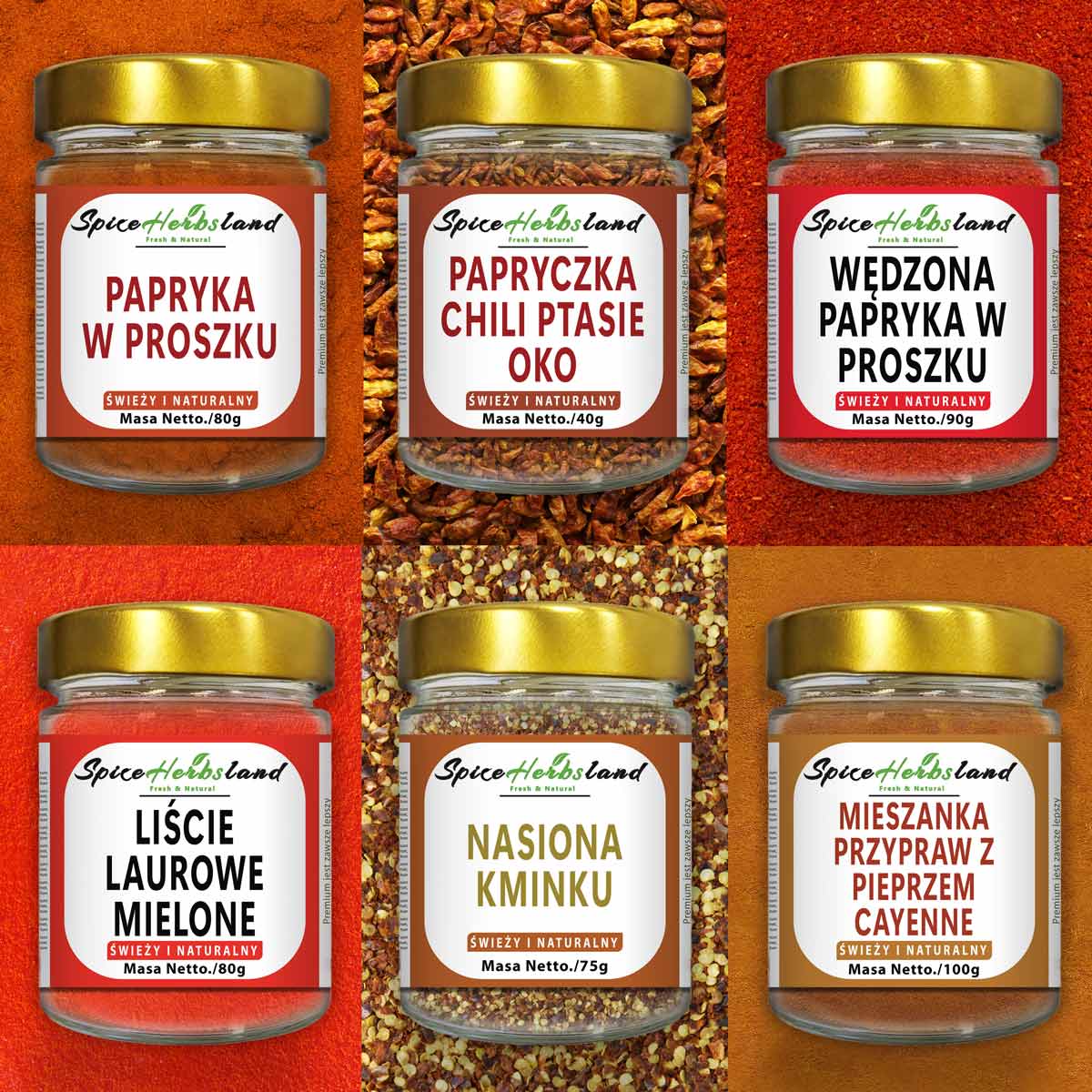 Kolekcja chili - opakowanie 6 sztuk