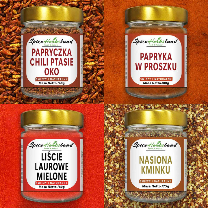 Kolekcja chili - zestaw 4 sztuk