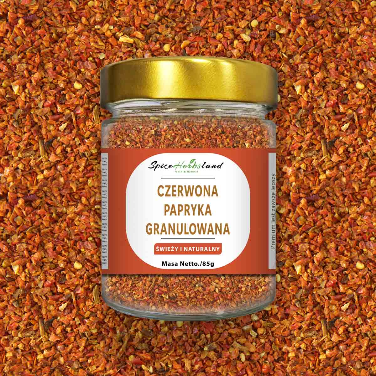 Papryka czerwona granulowana 3*3 mm