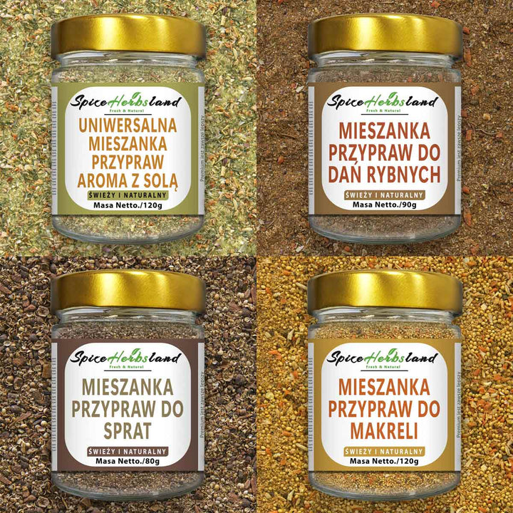 Kolekcja ryb - zestaw 4 sztuk