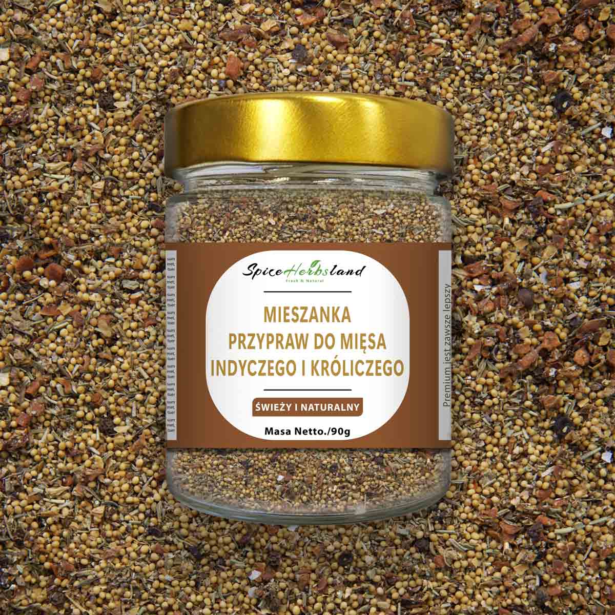 Spice mix for turkey and rabbit meat