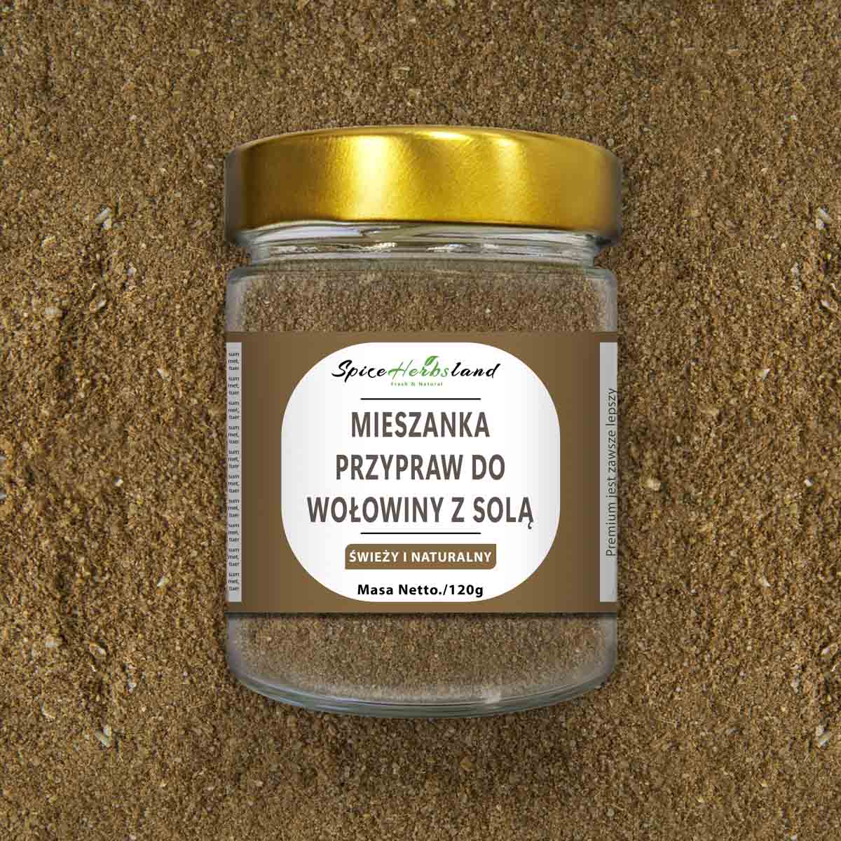 Beef spice mix with salt