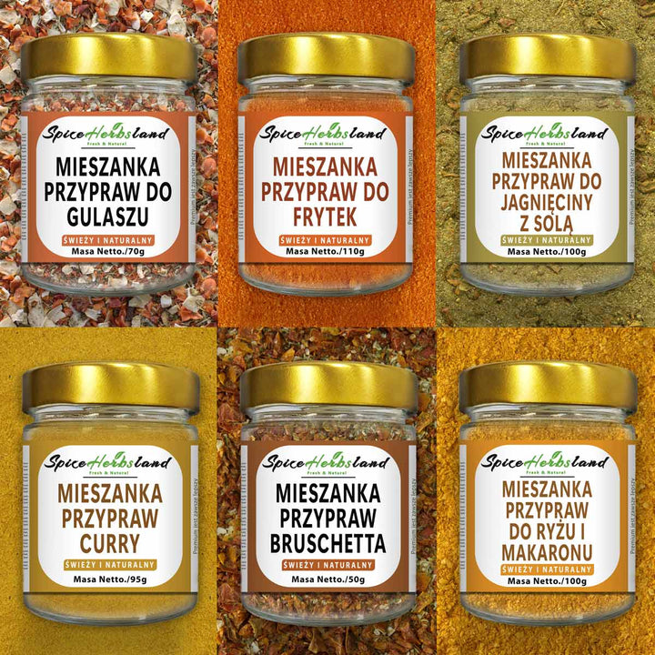 Kolekcja mieszanek przypraw - zestaw 6 sztuk