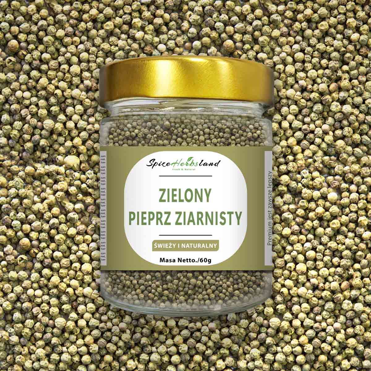 Zielony pieprz w całości (ziarna zielonego pieprzu)